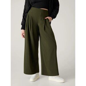 Athleta Olive Wide Leg Pants